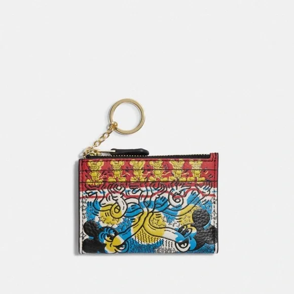 COACH X KEITH HARING MINI SKINNY ID CASE NWT