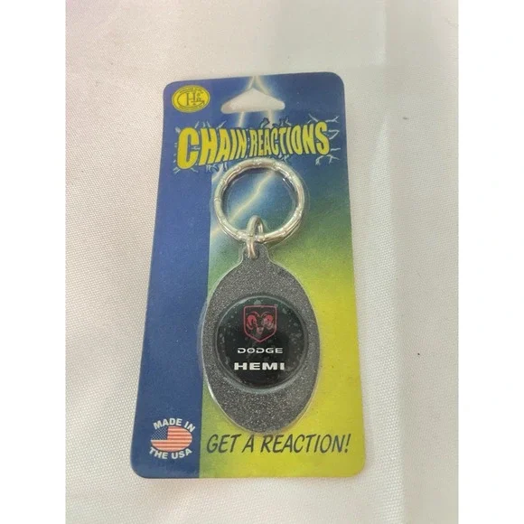 Vintage Dodge Hemi Keychain‎ NOS New In Package - Get A Reaction!