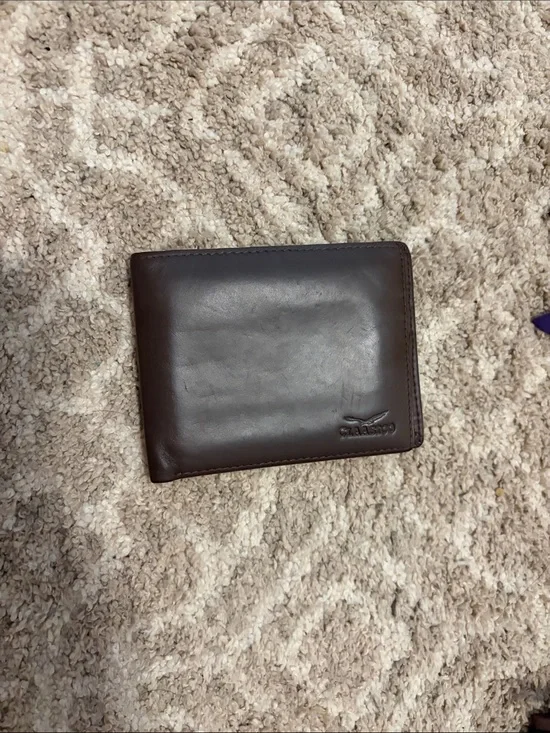 Men's Dark Brown Leather Card & Key Wallet - ClassiCon NWT!