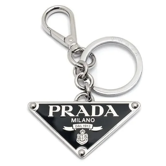 Metal Triangle Logo Keychain