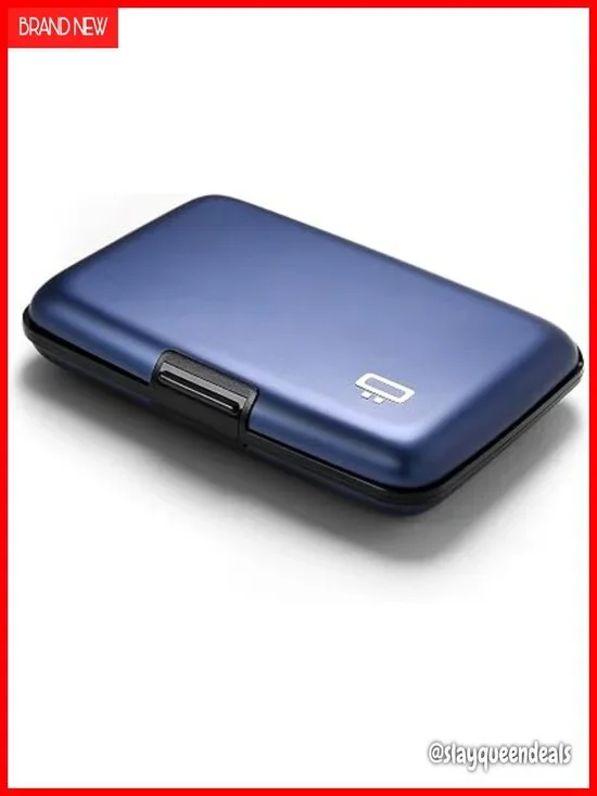 RFID Blocking Aluminum Card Holder Slim Wallet Metal Clasp