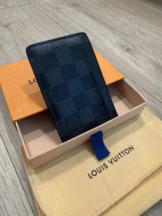 Louis Vuitton Neo Porte-Cartes Damier Graphite Card Holder w/ Box & Dust Bag