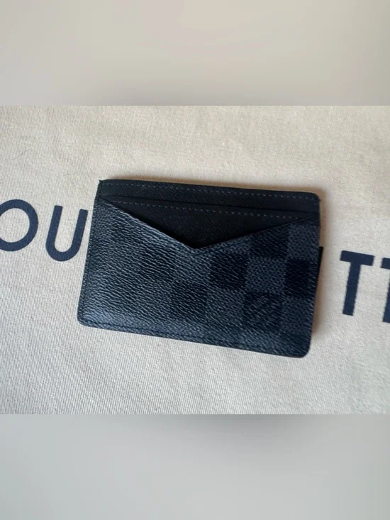 Louis Vuitton Black Damier Graphite Card Holder