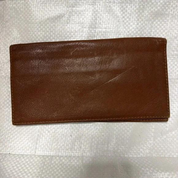 Vintage Christopher Hayes Checkbook Cover/card holder Genuine Leather  Wallet