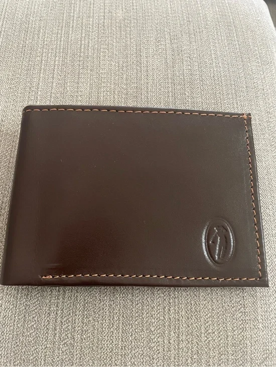 Golf Wang Genuine Leather Brown Bifold Mens Wallet. Great Wang Custom Wallets.