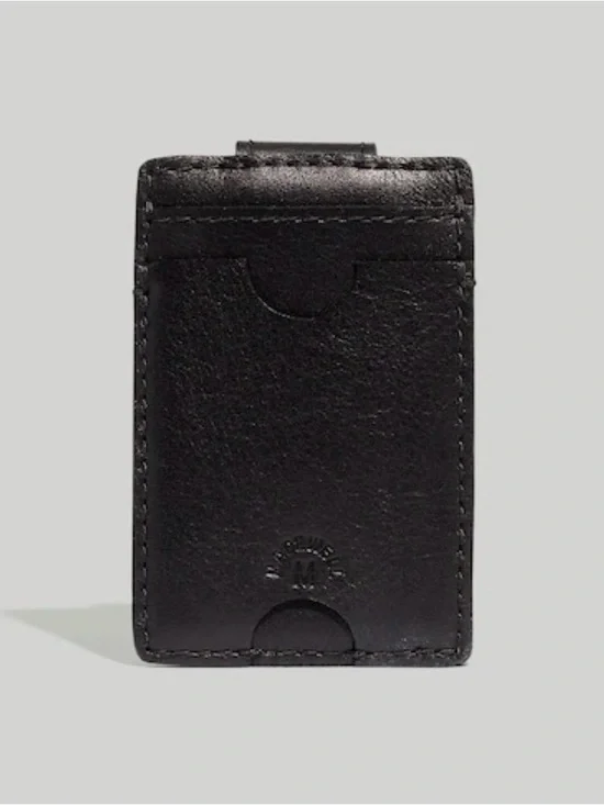 NWT MADEWELL Leather Card Case with Magnet