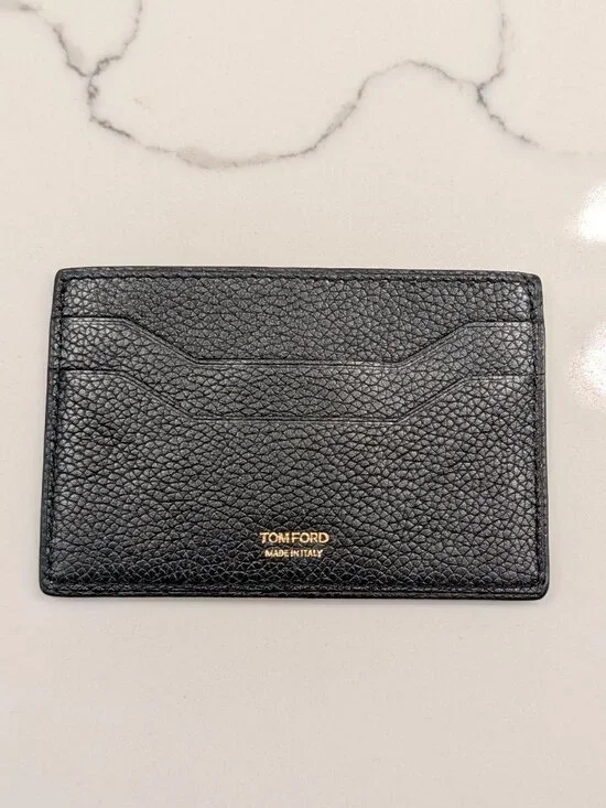 Tom Ford Black Leather Card Holder