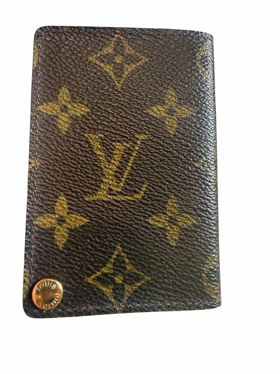 Louis Vuitton Vintage Monogram Brown Canvas ID Cardholder