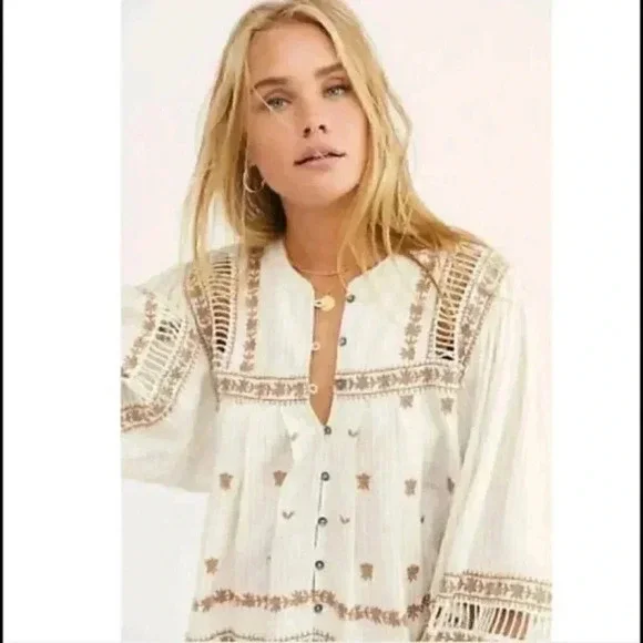 Free People All Roads Lead To You Blouse