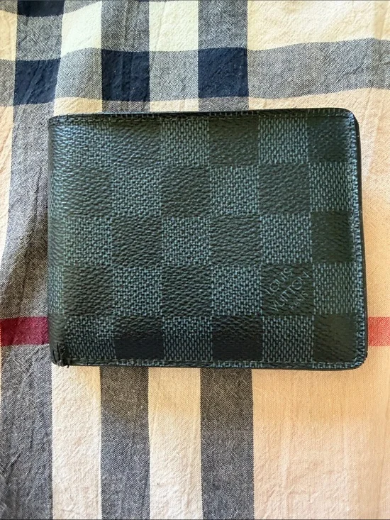 Louis Vuitton Damier Graphite Canvas Bi-Fold Wallet - Black
