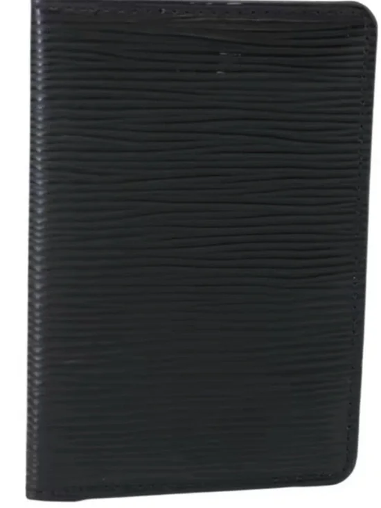 Louis Vuitton Epi Leather DePoch Card Case,  Black