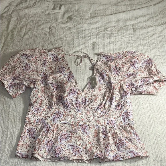 J. Crew Multicolor Floral Blouse size 14