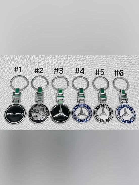 Mercedes Benz metal sleek keychain choose one of 8 Styles