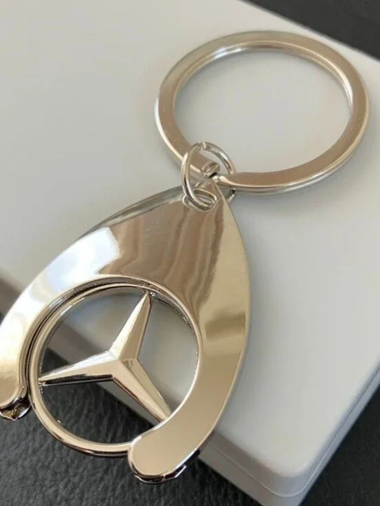 One Mercedes Benz metal sleek keychain choose one of 8 Styles Available