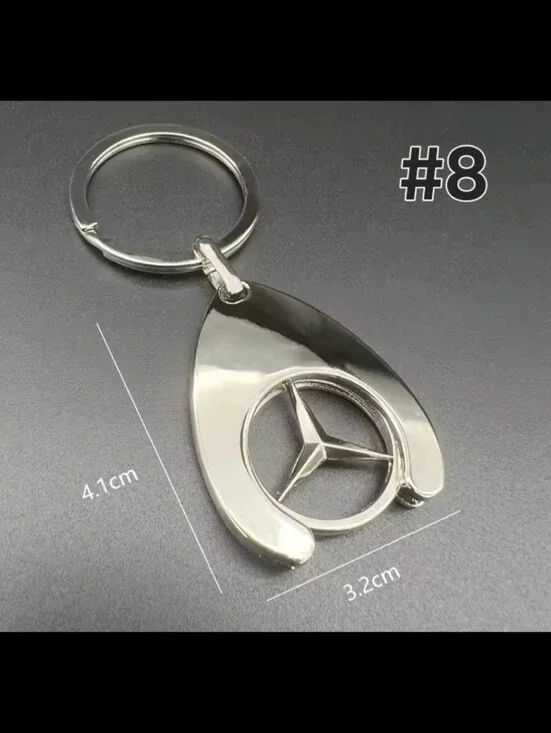 One Mercedes Benz metal sleek keychain choose one of 8 Styles