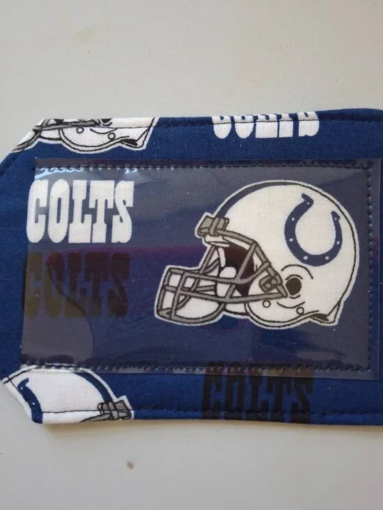 Colts Fabric Luggage Tag ID-Badge Holder Colts Nation