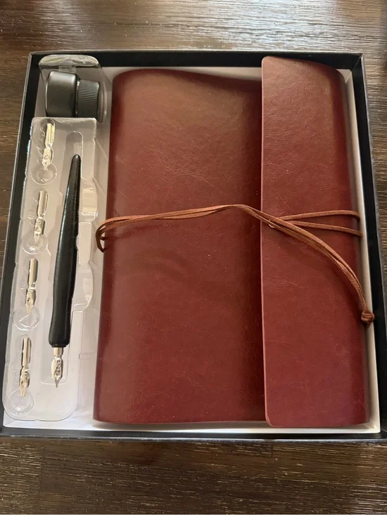 Leather Wrap Journal Notebook - Brown