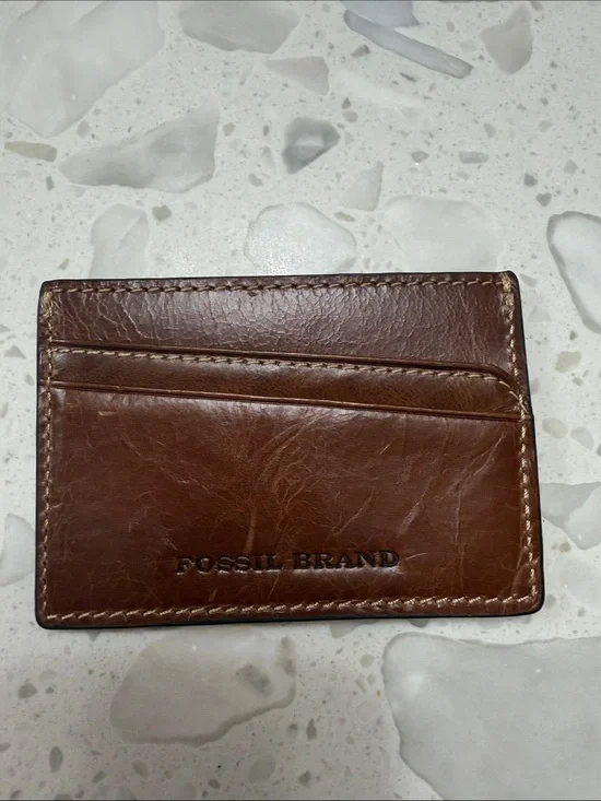 Brown Leather Card Holder