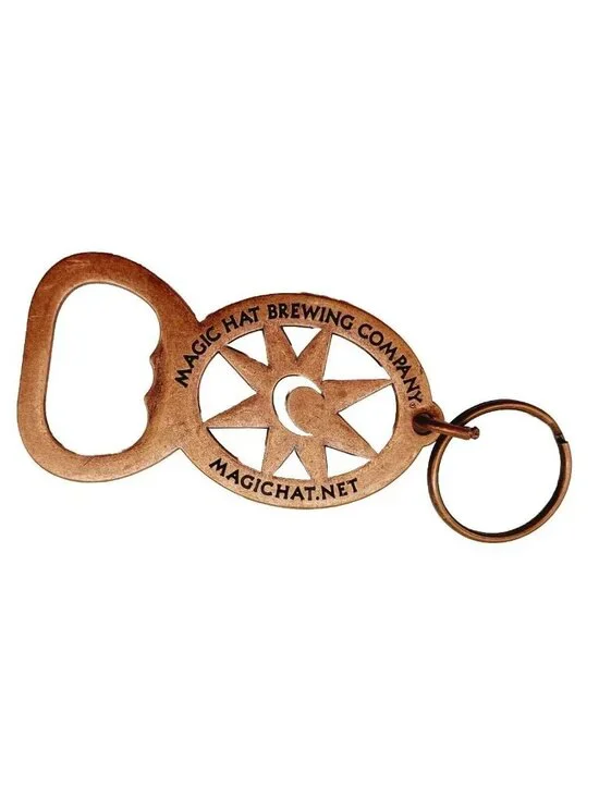 Magic Hat Brewing Company Keychain And Bottle Opener Copper Tone Color
