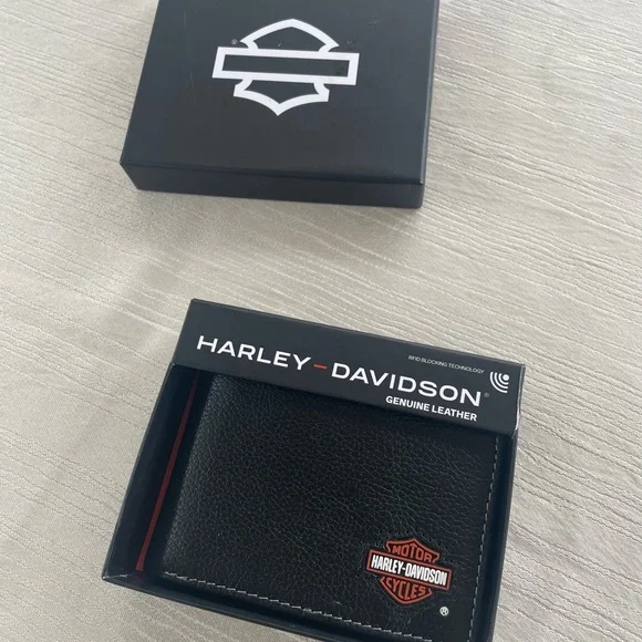 Harley-Davidson Black Leather Wallet