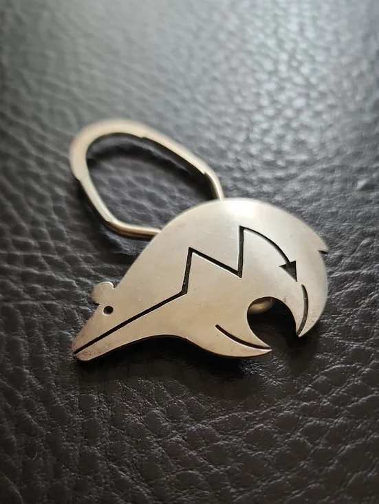 Sterling Silver Bear Keychain