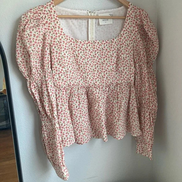 NWT Tuckernuck Hyacinth House Floral Clemons Blouse XS