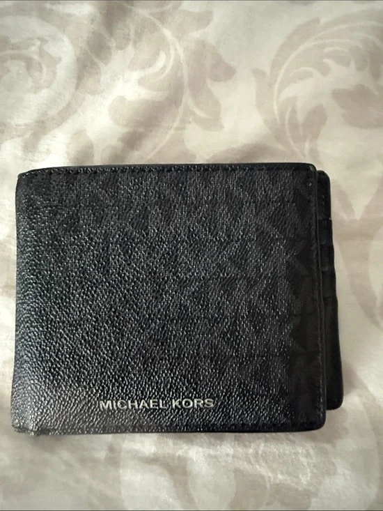Michael Kors Black Textured Leather Men's Wallet