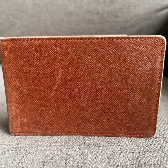 LOUIS VUITTON Taiga ID/Card Slim Case wallet card holder