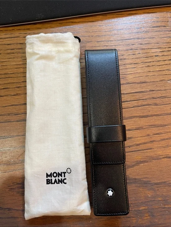 Montblanc Meisterstuck Black Leather 1-Pen Pouch - brand new without tag