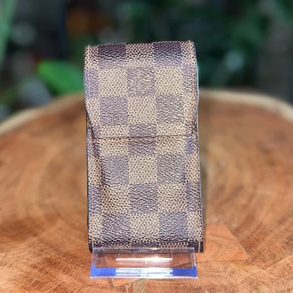 Authentic Louis Vuitton Cigarette Case Holder Damier Ebene Etui Card Holder