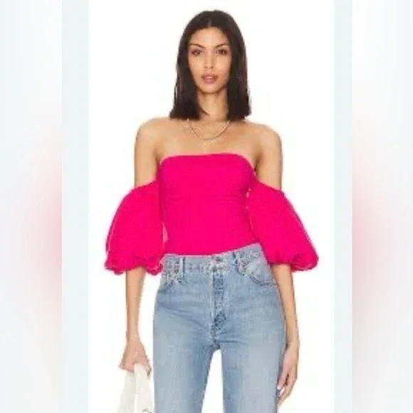 FREE PEOPLE X Revolve  Ever After‎ Top in Dolled Up Pink