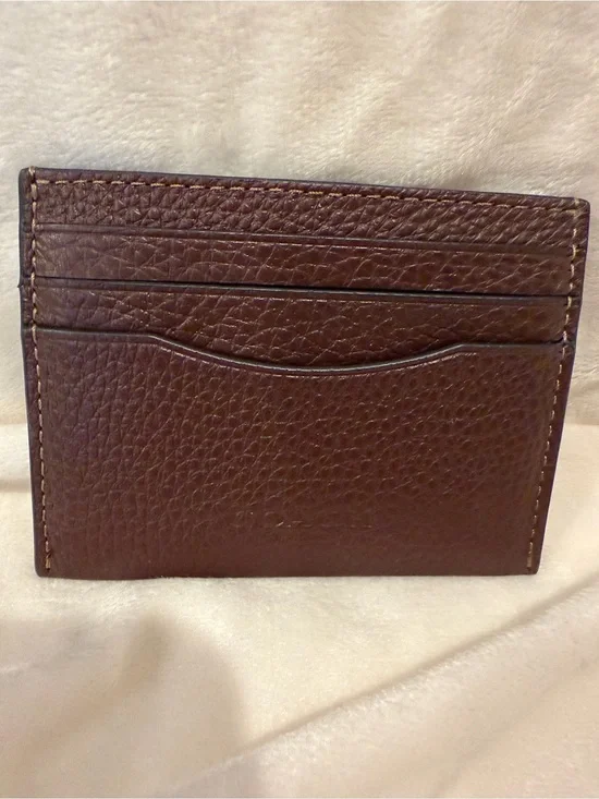 Like New Coach Outlet Slim ID Case - Maple