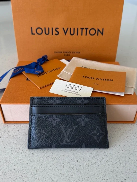Louis Vuitton Black Monogram Eclipse Card Sleeve