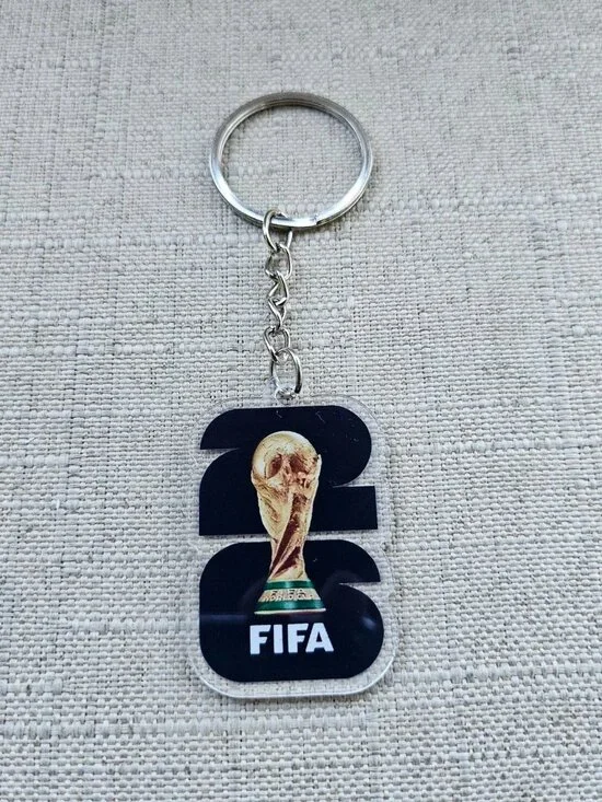 Fifa World Cup 2026 Keychain Keys Holder Black Keyring New