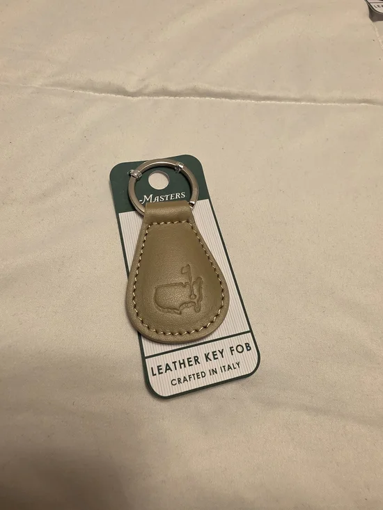 Masters Leather Key Fob - Olive Tan