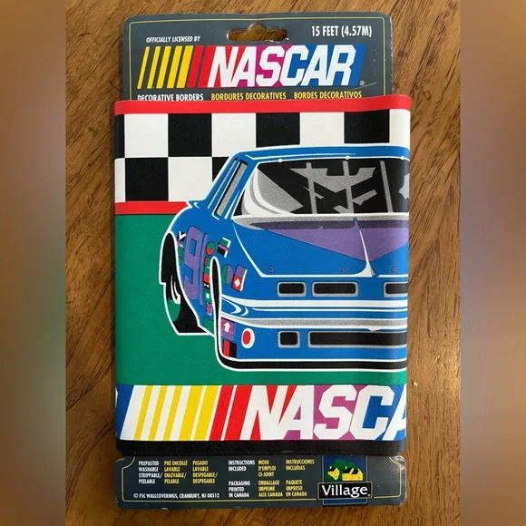 NASCAR vintage decorative border wall paper