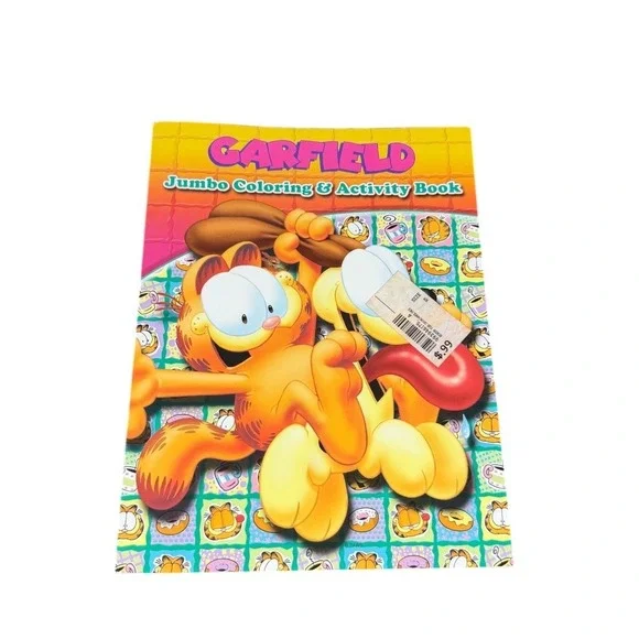 Garfield UNUSED Jumbo Coloring & Activity Book Vintage Odie