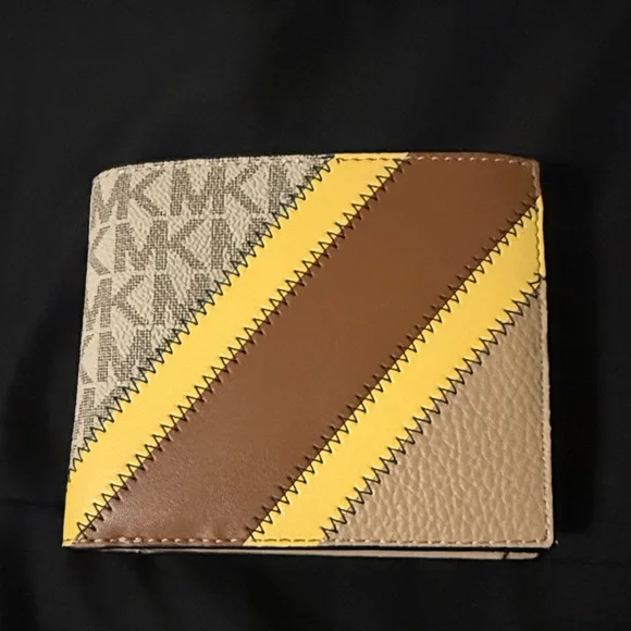 Michael Kors Brown and Yellow Wallet