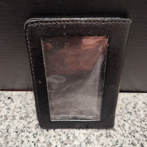 Black Leather Wallet. Copenhagen Snuff Brand Wallet. Photo ID Credit Card Wallet