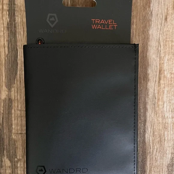 Black Travel Wallet Money Clip