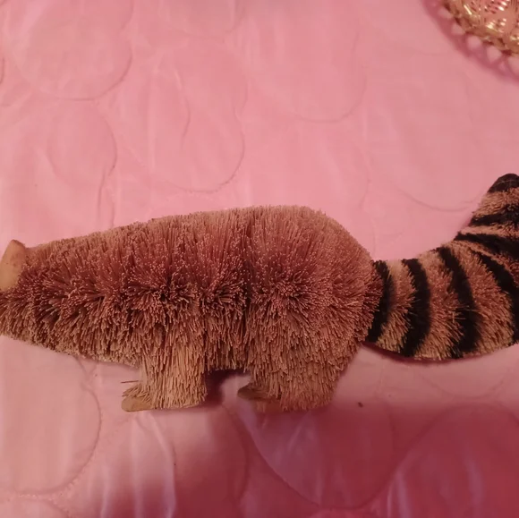 Plush Cat Toy - Brown and Black