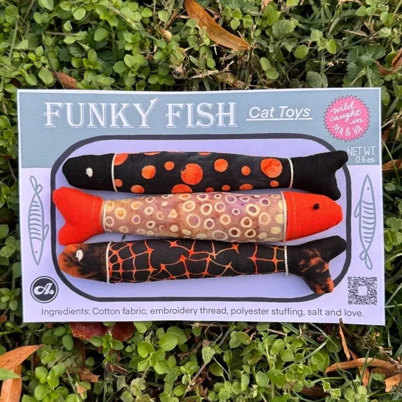 Spooky Handmade Funky Fish Cat Toys