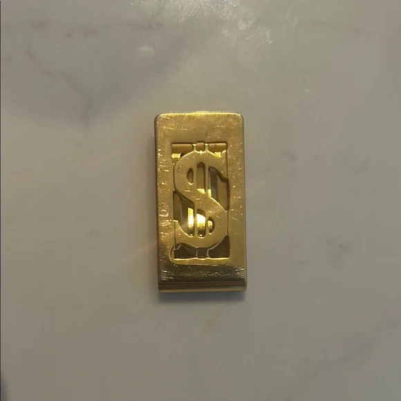 Gold Dollar Sign Money Clip