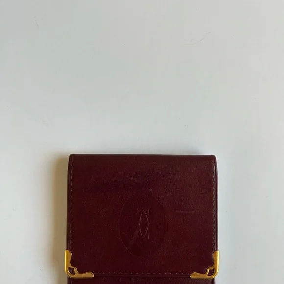 Cartier Vintage Brown Leather Wallet