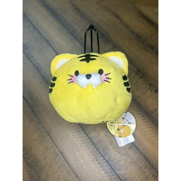 Korotora Tiger Plush Yellow‎ Fukuya Cat Stuffed Animal Toy Small 5