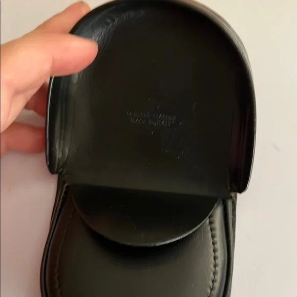 Elegant Black Leather Pouch