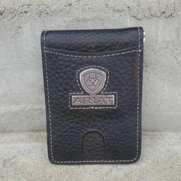 Ariat Black Leather Card Holder