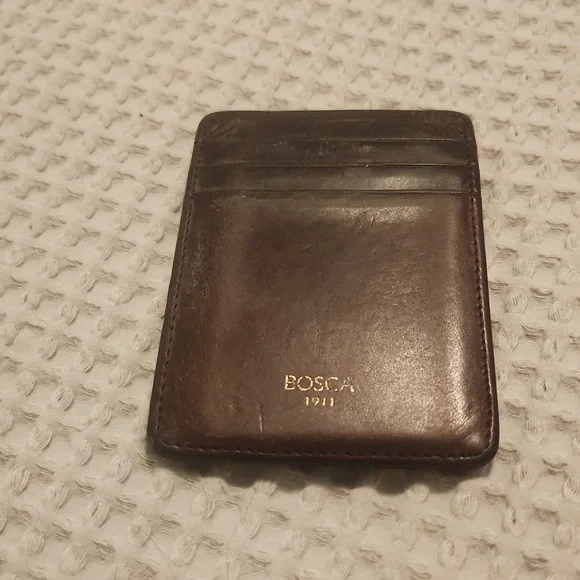 Bosca money clip credit card holder