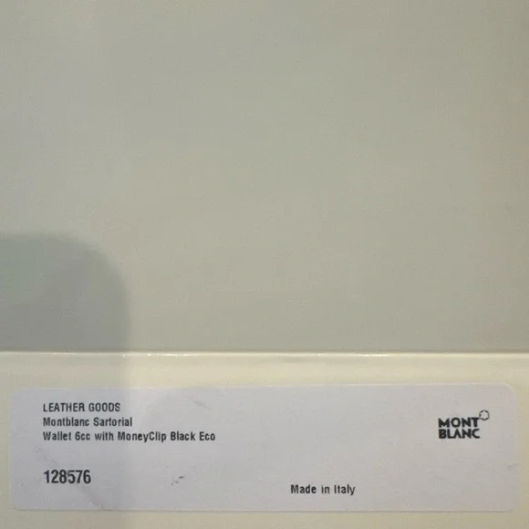 Mont blanc mans clip wallet