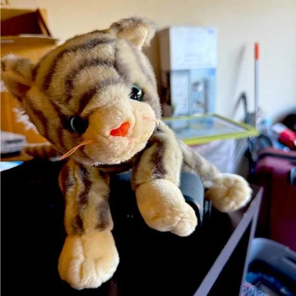 Plush Cat Toy - Brown and Cream collectible